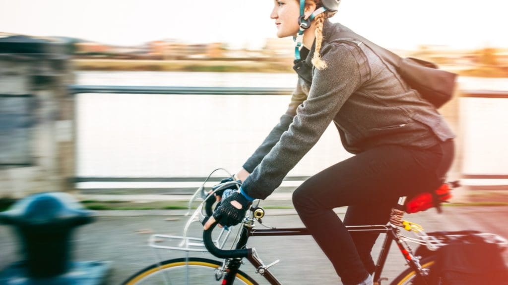 Commuting on a bicycle 