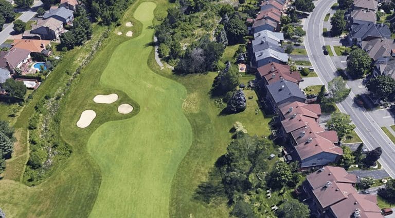 Houses and golf course at Kanata Lakes