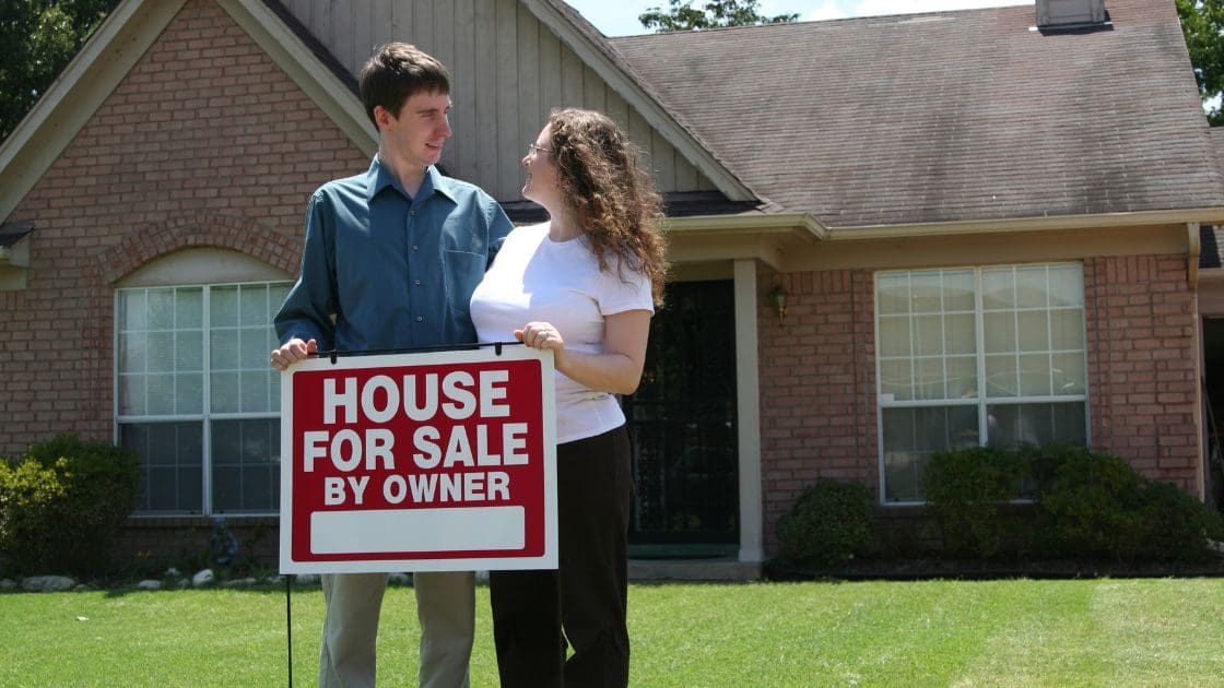 A cuople selling their home